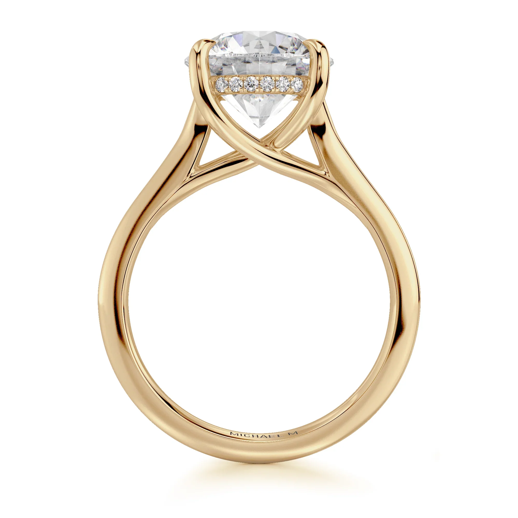 0.03ctw Diamond Round Engagement Ring - Image 2