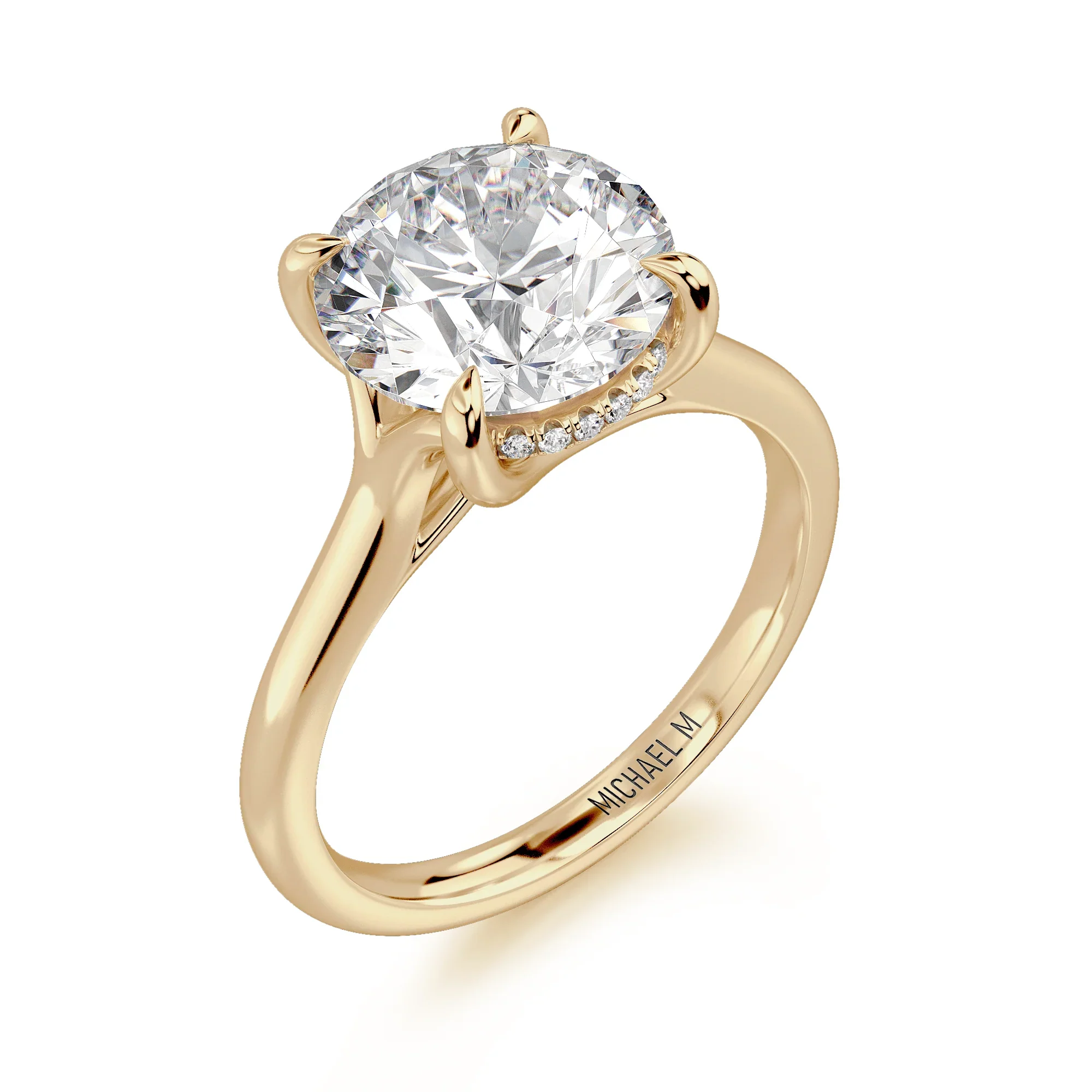 0.03ctw Diamond Round Engagement Ring - Image 3