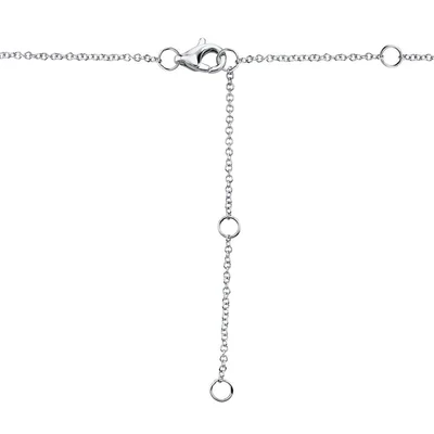 0.04ctw Diamond & Blue Sapphire Necklace - Image 3