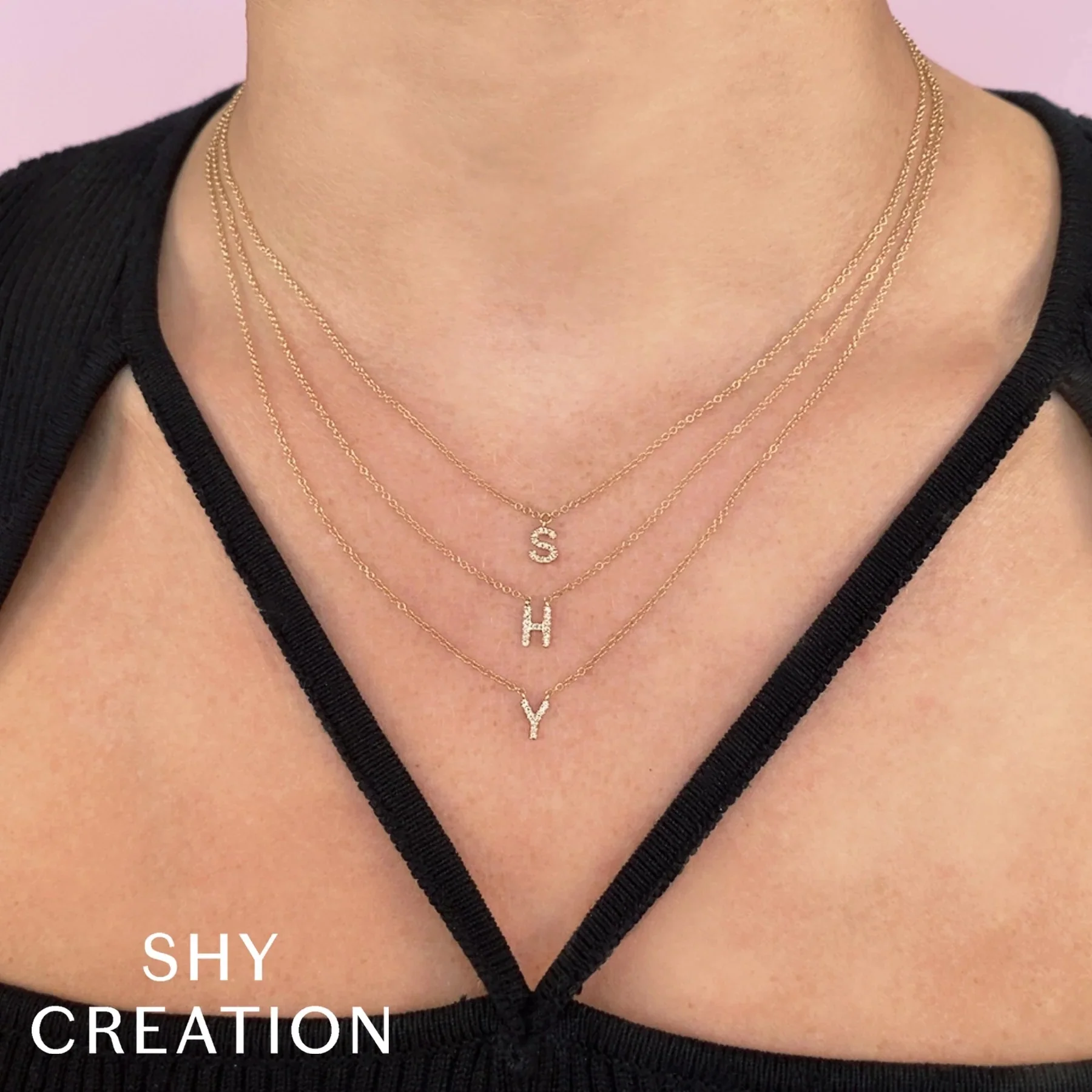 0.05ctw Diamond Necklace - Initial D - Image 2