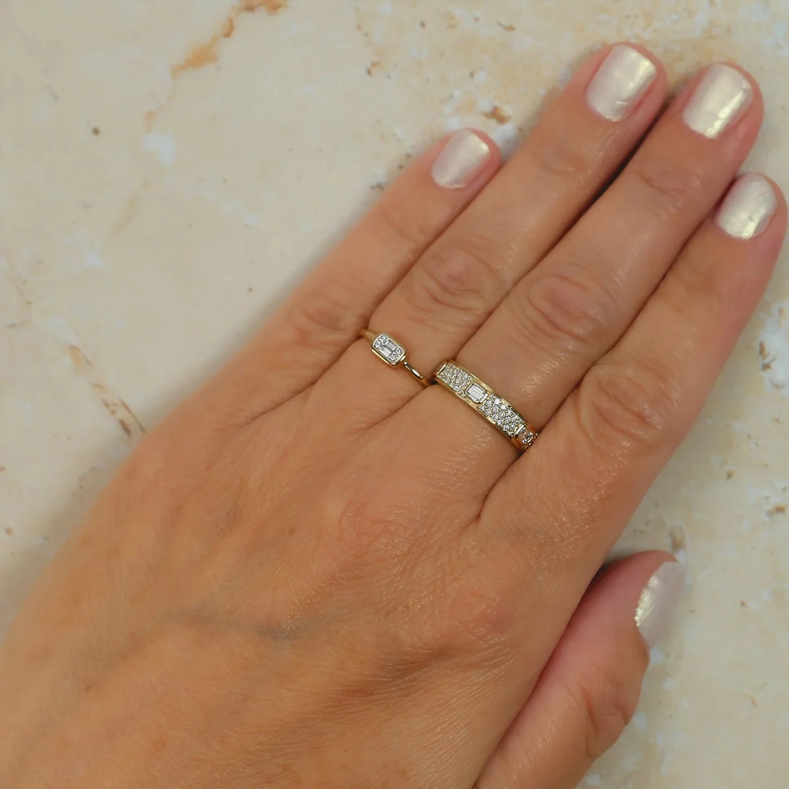 0.07ctw Diamond Baguette Ring - Image 2