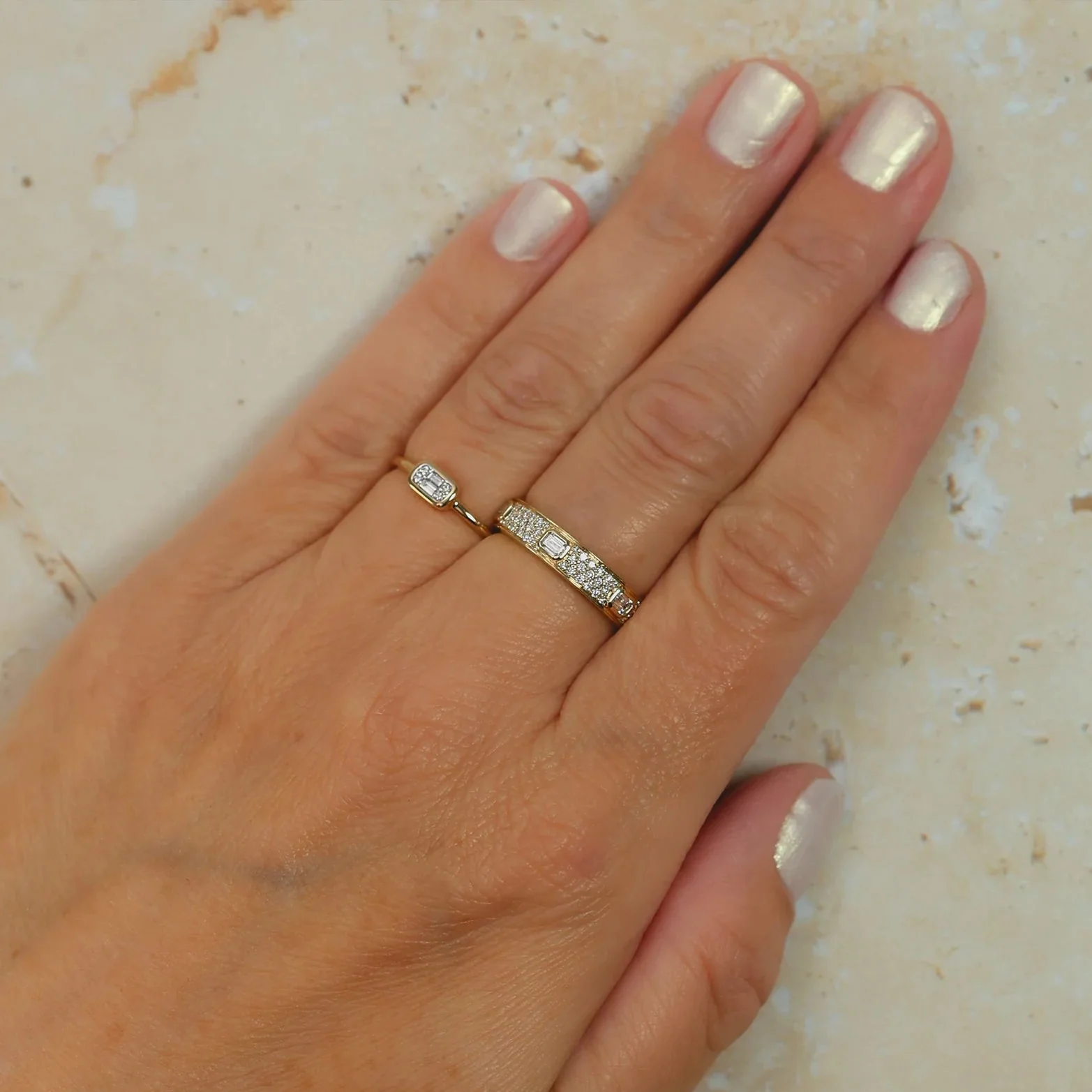 0.07ctw Diamond Baguette Ring - Image 2