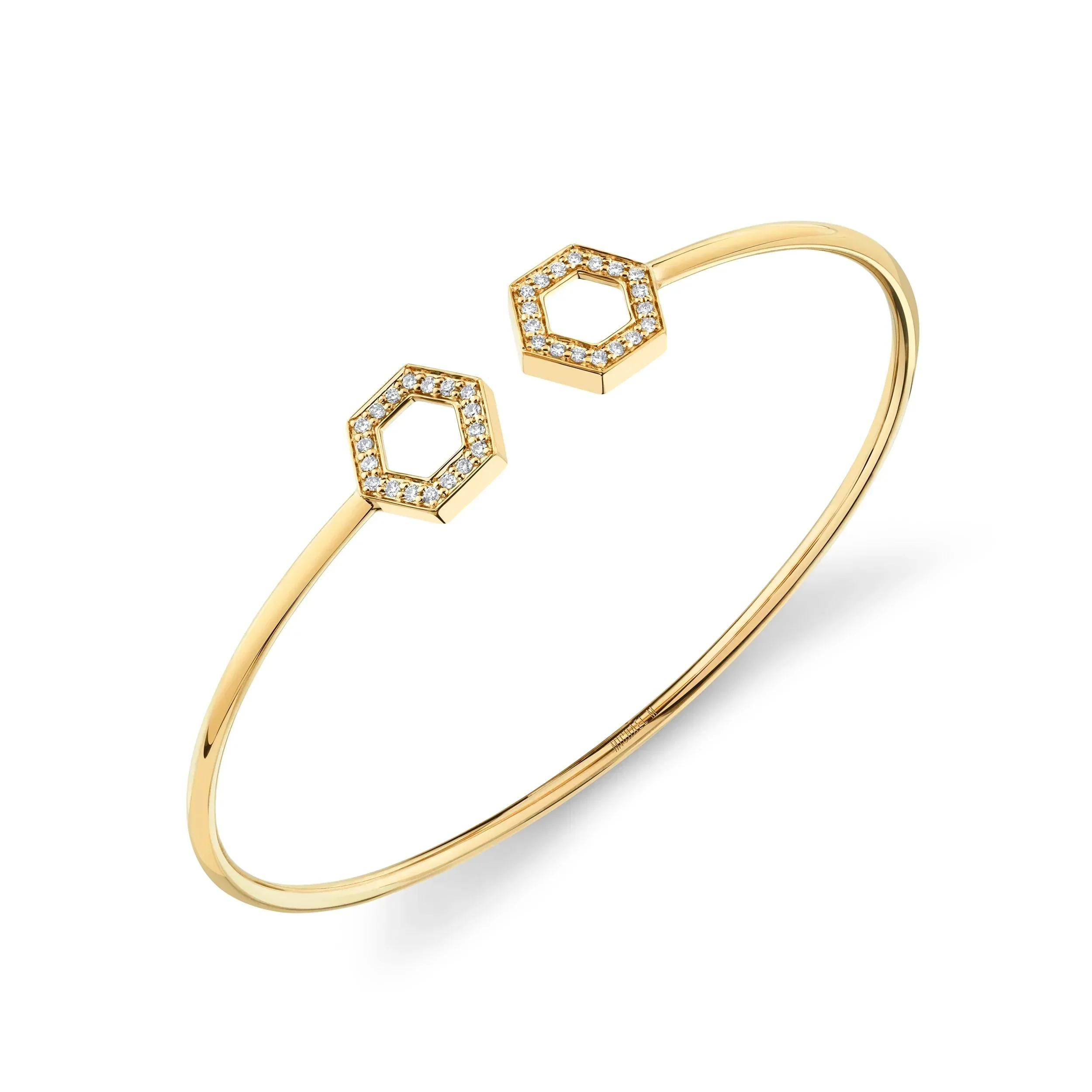 0.29ctw Diamond Hex Flex Cuff - Image 2
