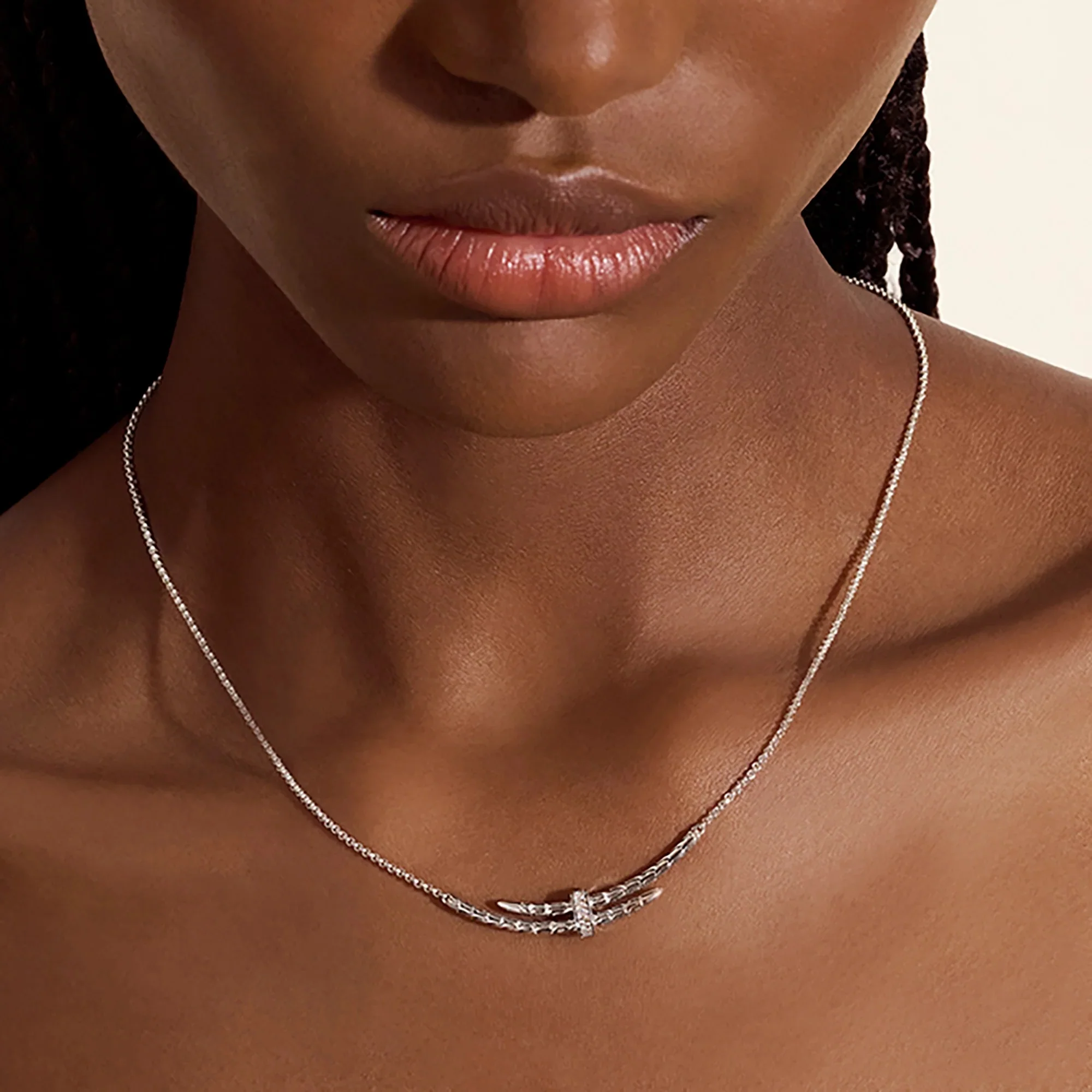 0.08ctw Diamond Spear Station Necklace - Image 2
