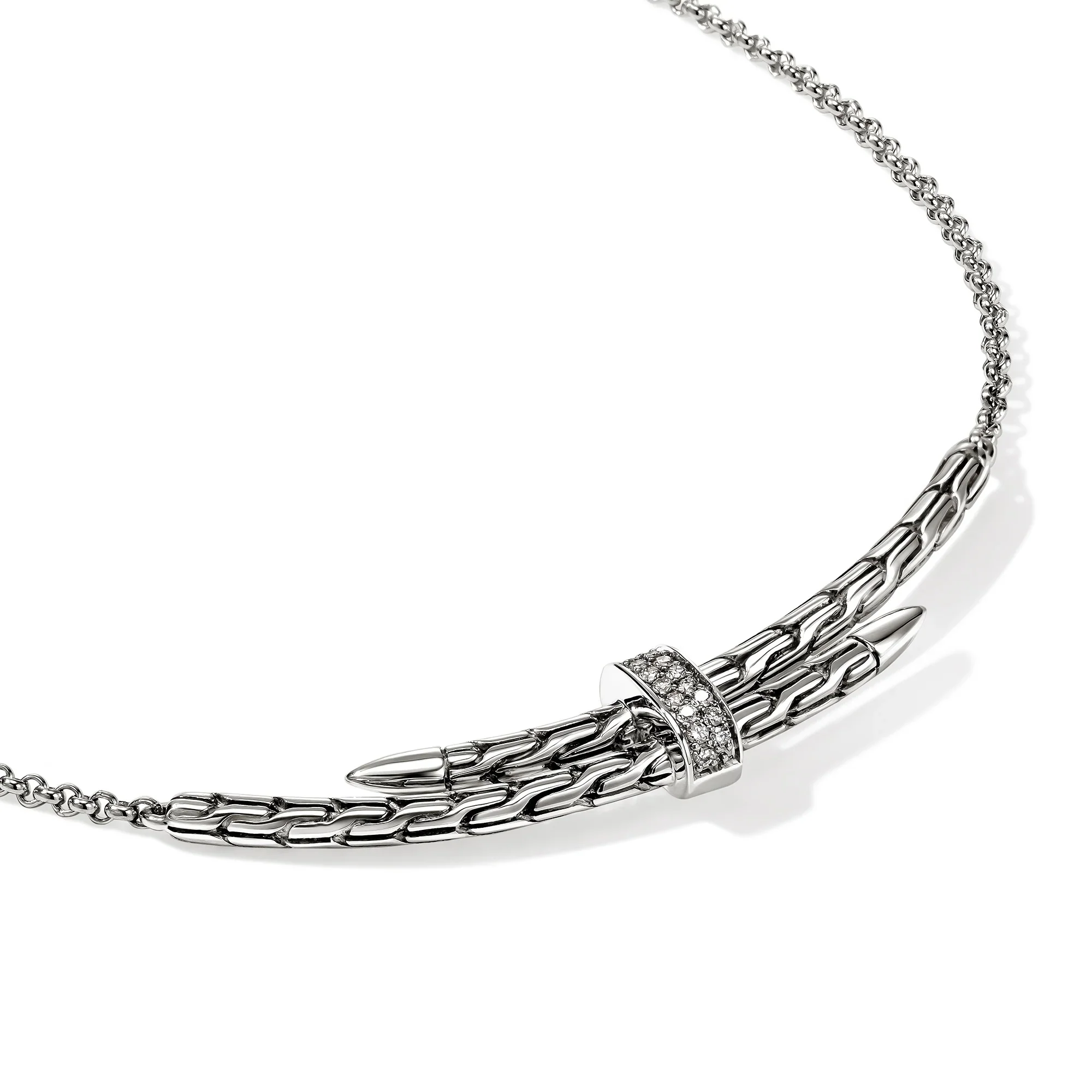 0.08ctw Diamond Spear Station Necklace - Image 3