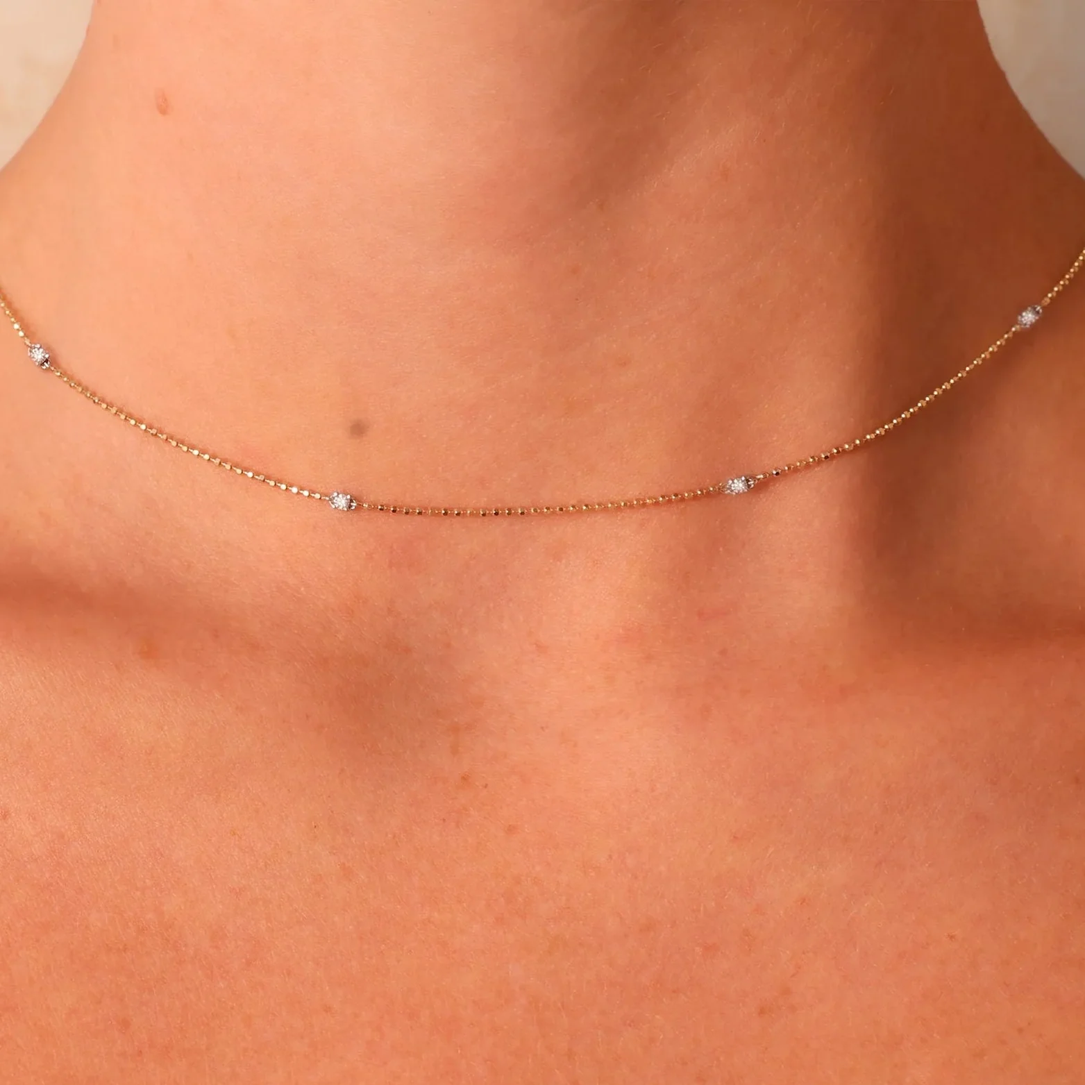 0.13ctw Diamonds By The Yard Necklace - Image 2