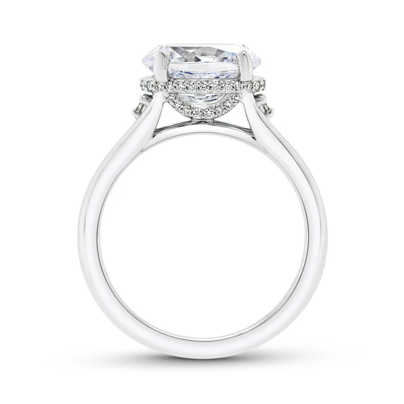 0.16ctw Diamond Oval Engagement Ring - Image 2