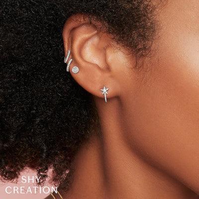 0.17ctw Diamond Star Earring - Image 2