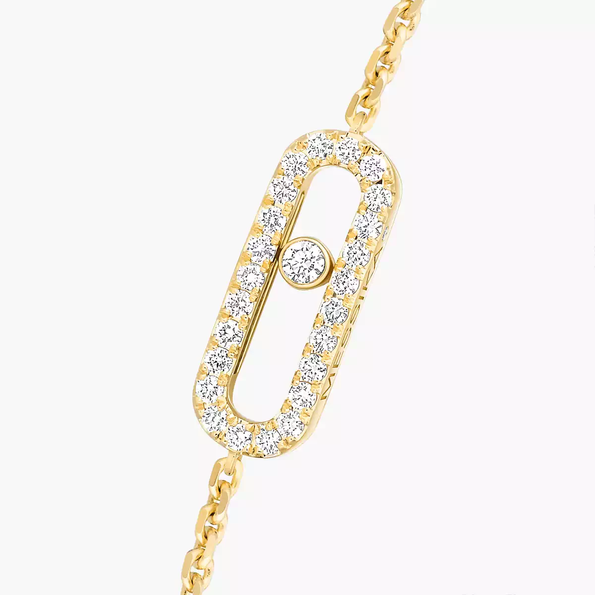 0.18ctw Yellow Gold Diamond Pavé Bracelet - Image 2