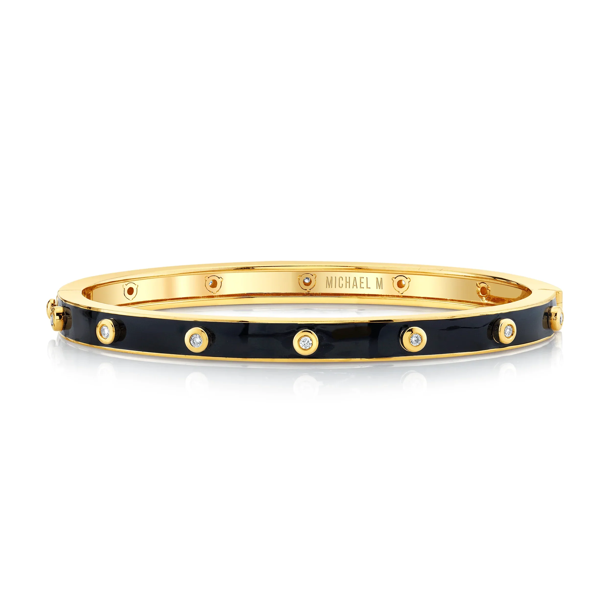 0.21ctw Diamond Chroma Extruded Bezel Bangle - Image 3