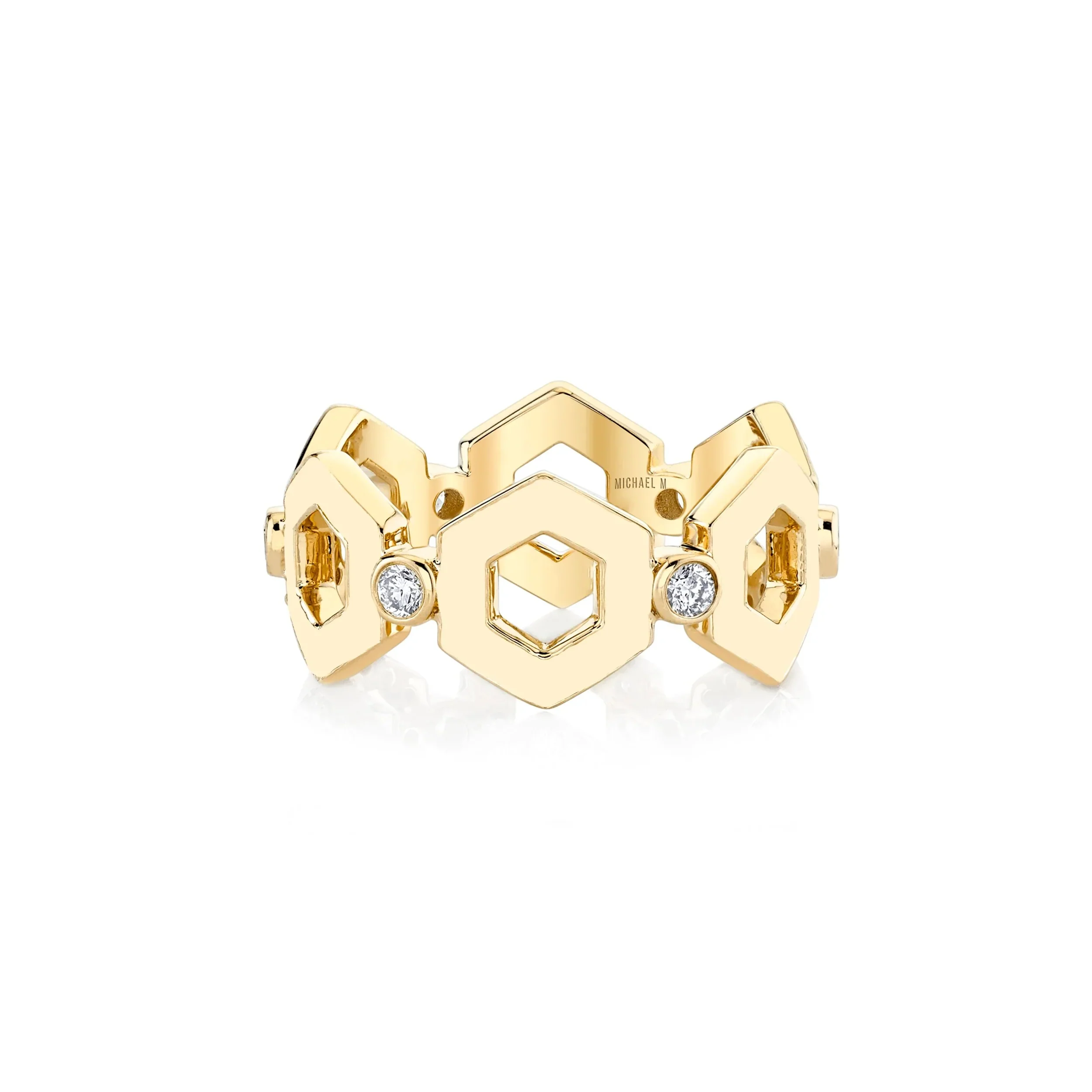 0.25ctw Diamond Hex Infinity Band - Image 2