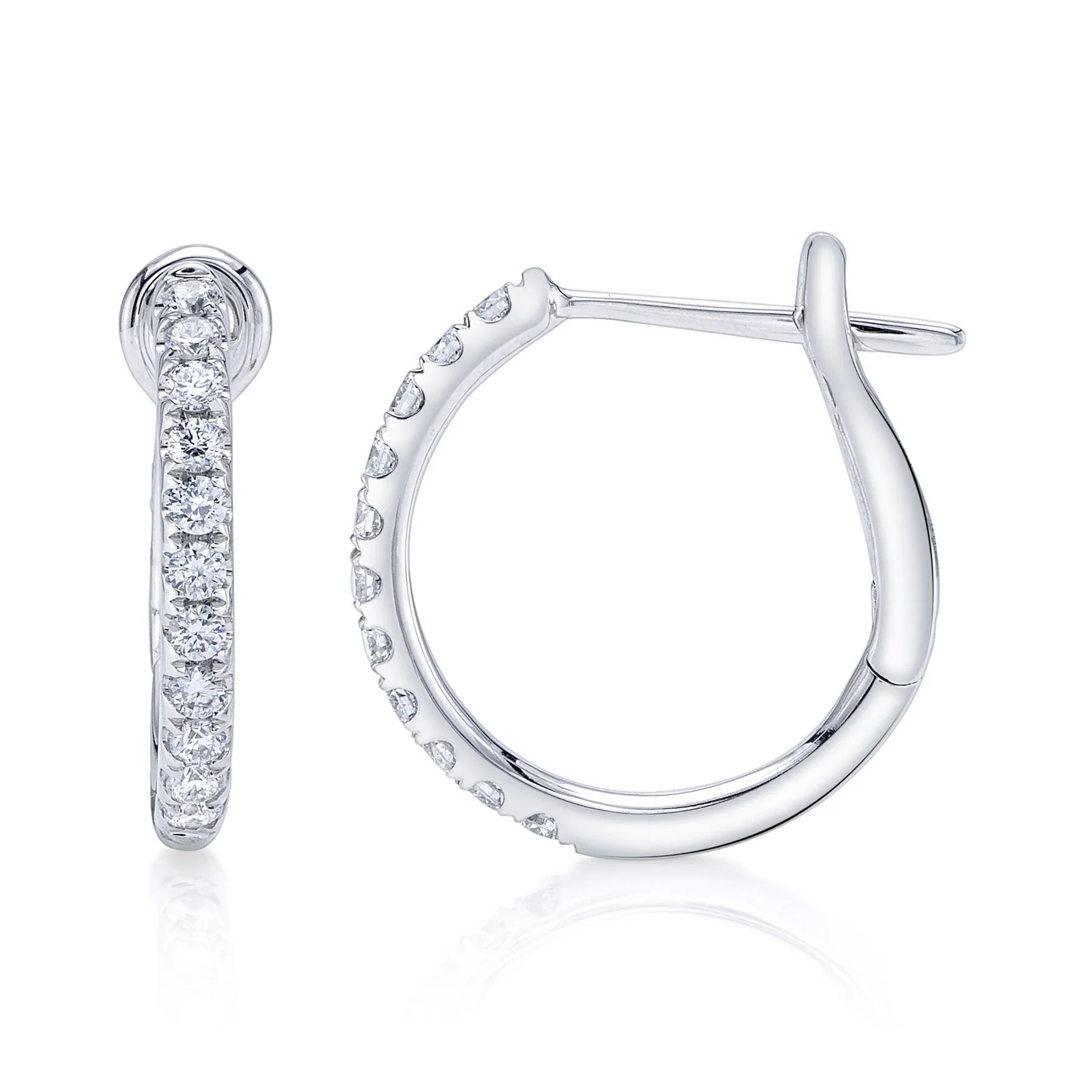 0.26ctw Diamond Hoop Earring - Image 2