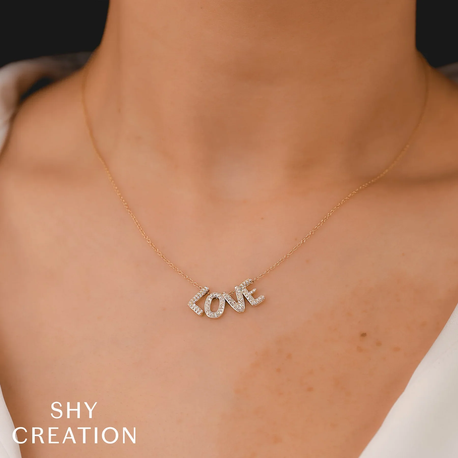 0.28ctw Diamond "Love" Necklace - Image 2