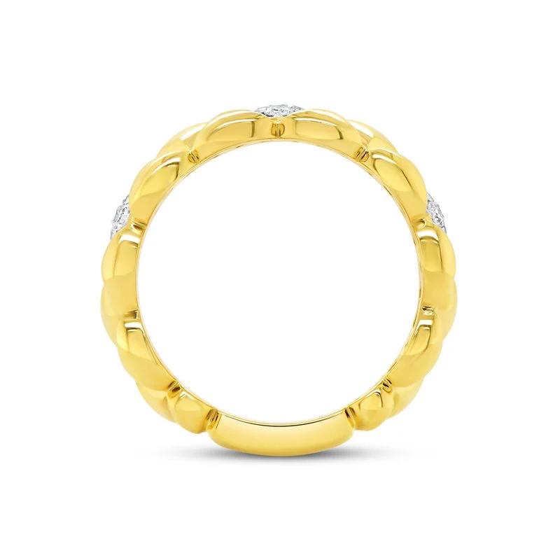 0.31ctw Diamond Quilt Ring - Image 2
