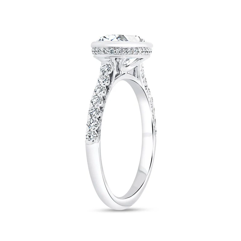 0.33ctw Diamond Oval Engagement Ring - Image 2