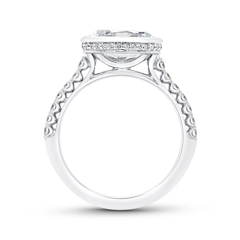 0.33ctw Diamond Oval Engagement Ring - Image 3