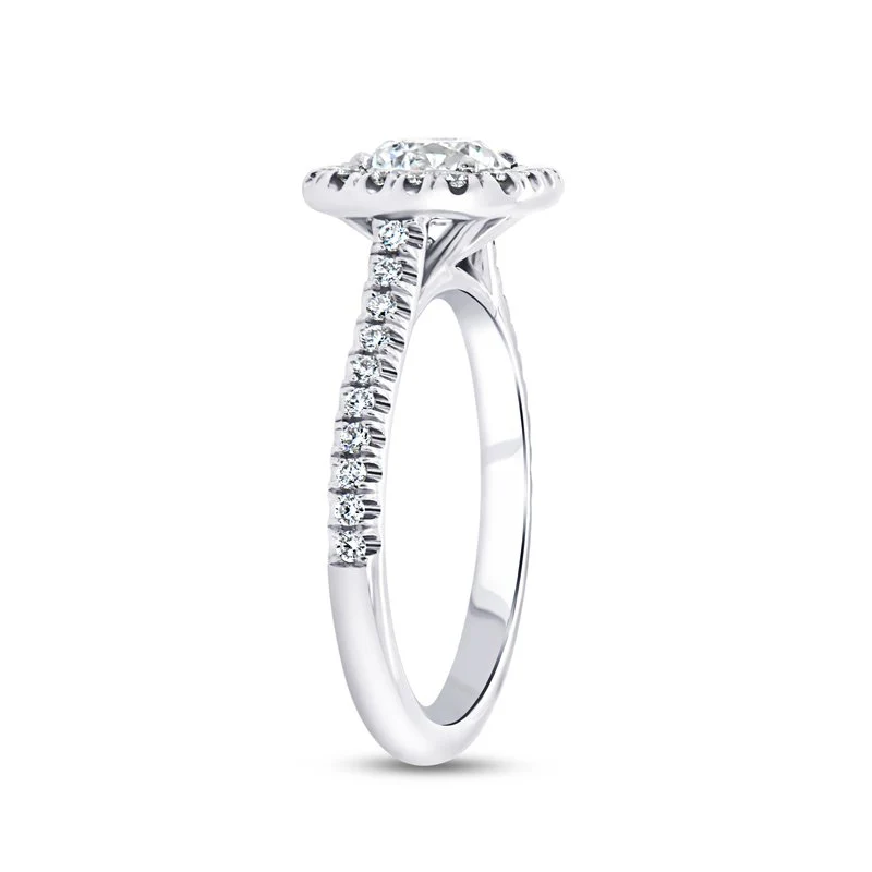 0.34ctw Diamond Halo Engagement Ring - Image 3