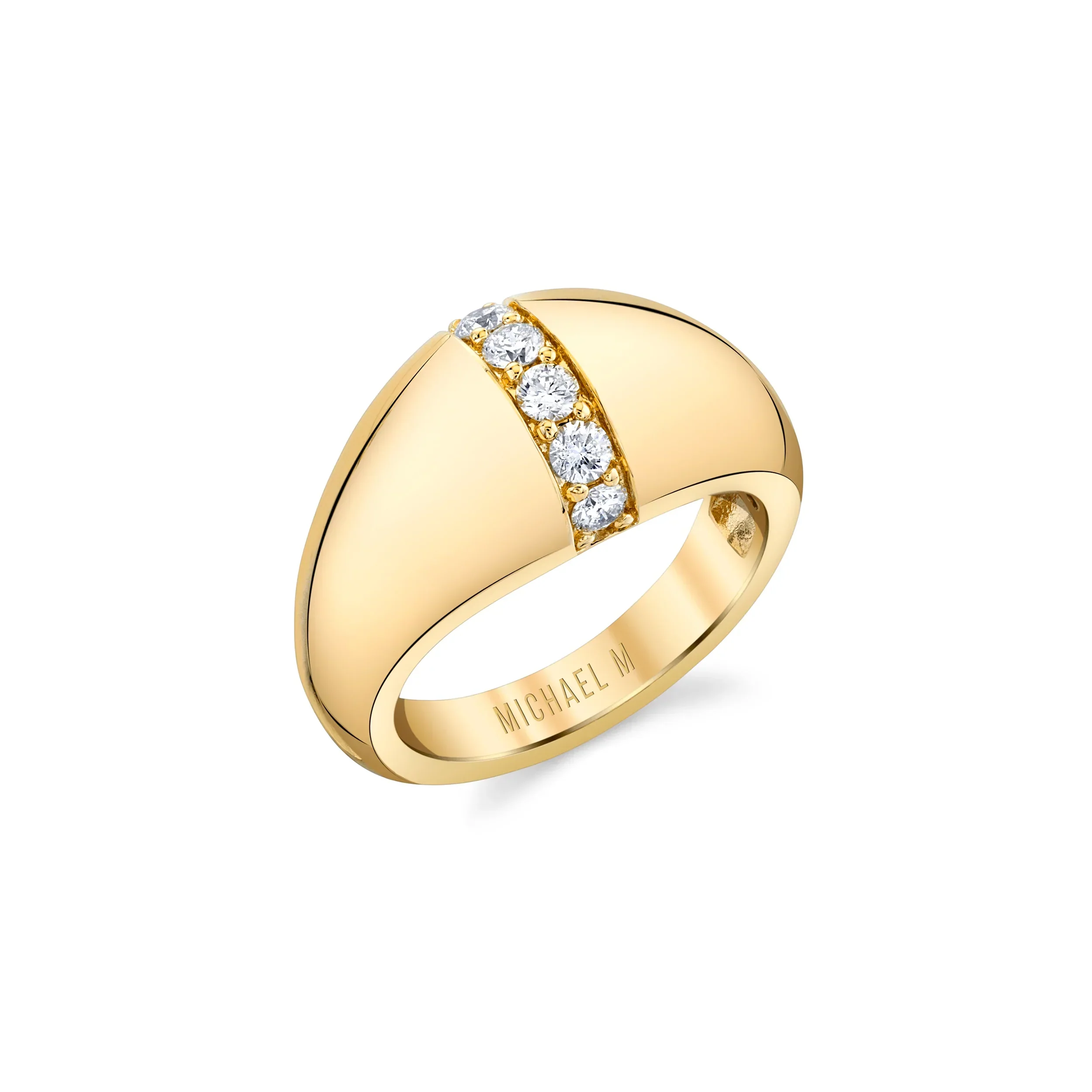 0.36ctw Diamond Orb Split Signet Ring - Image 3