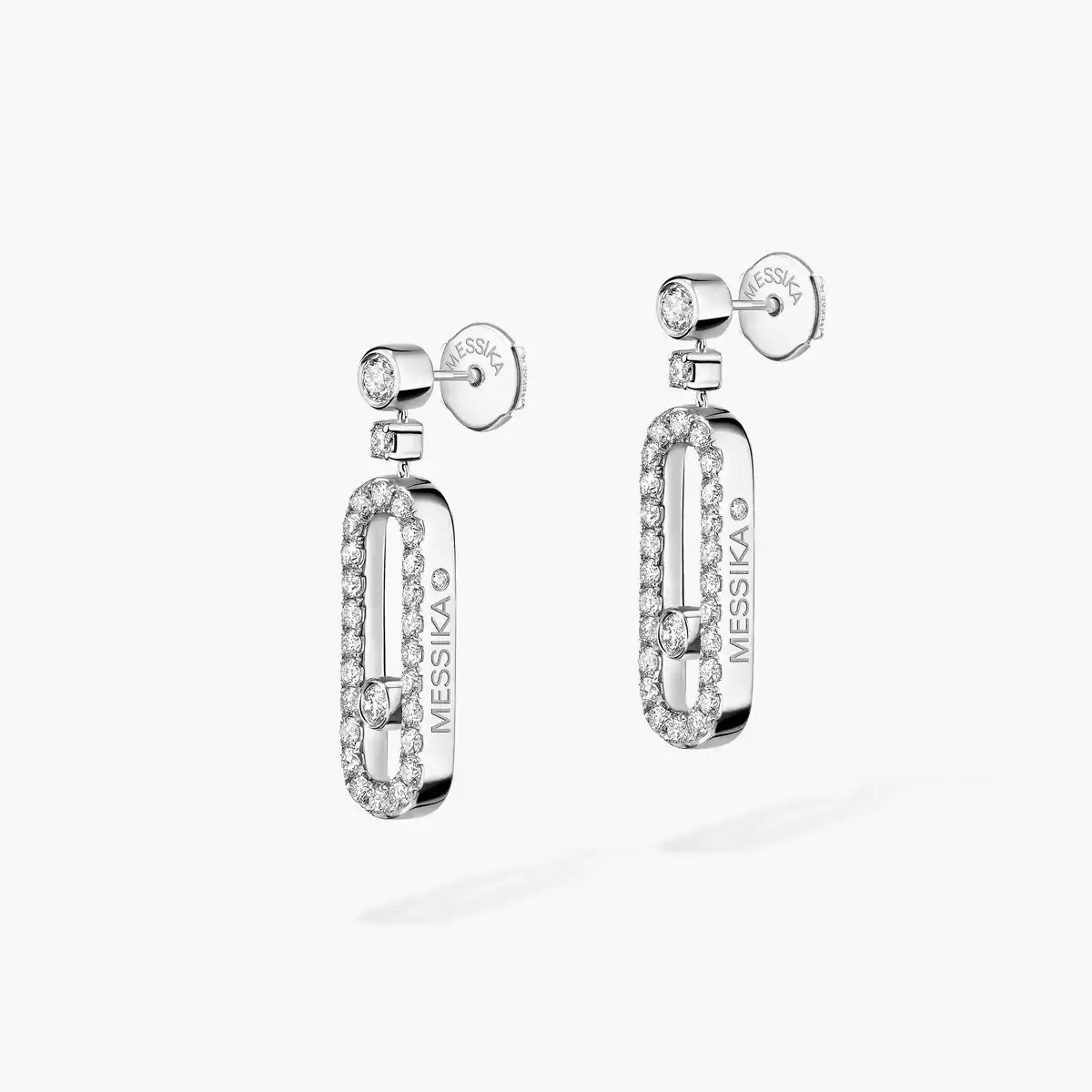 0.41ctw White Gold Diamond Stud Earrings - Image 2