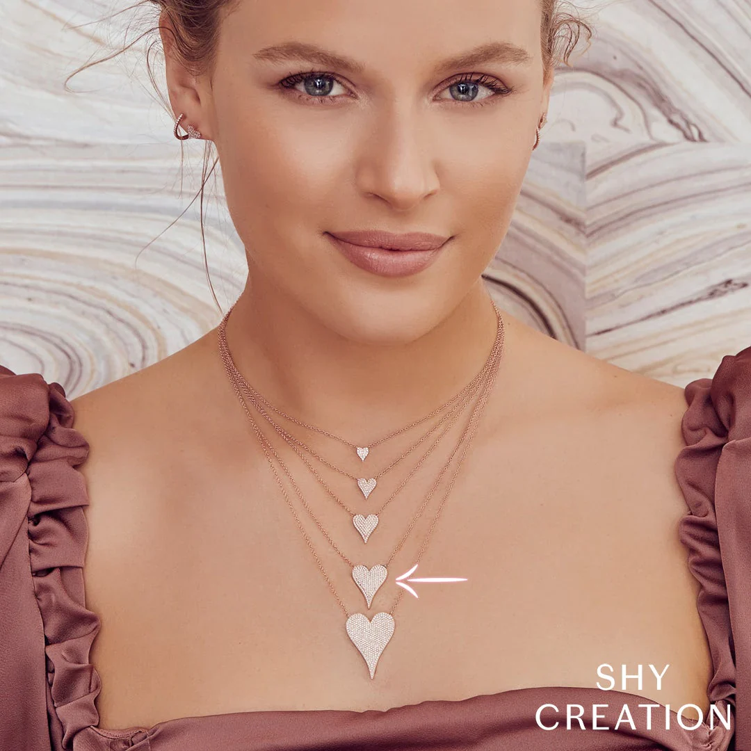 0.43ctw Diamond Heart Pendant Necklace - Image 3