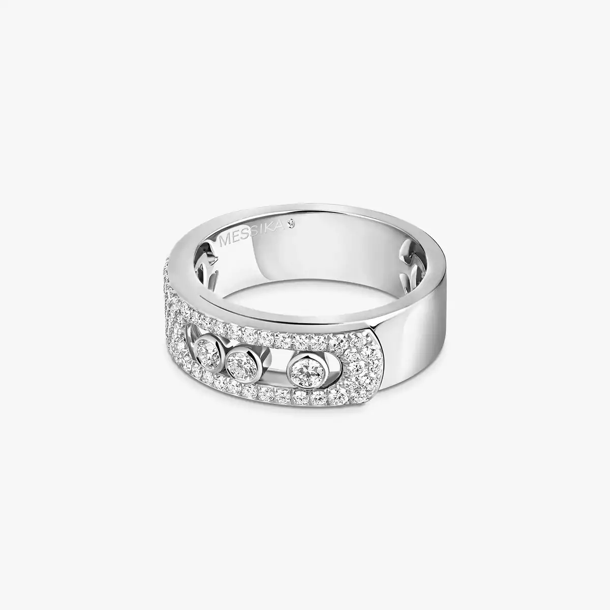 0.48ctw White Gold Diamond Pavé Fashion Ring - Image 3