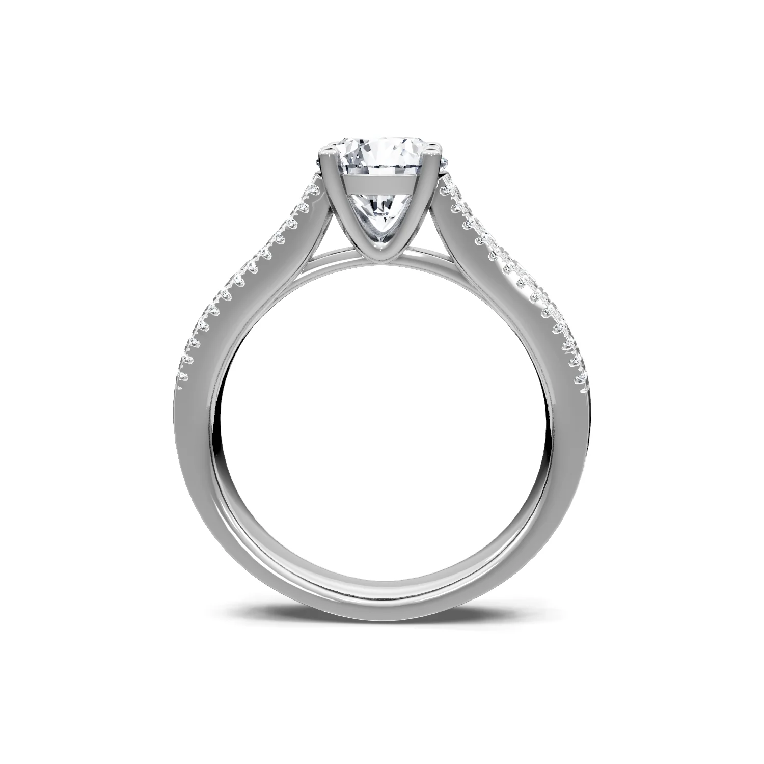 0.53ctw Princess and Round Diamond Engagement Ring - Image 3