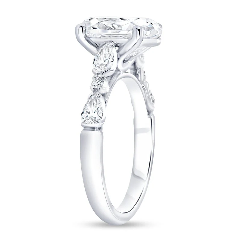 0.64ctw Cathedral Engagement Ring - Image 2
