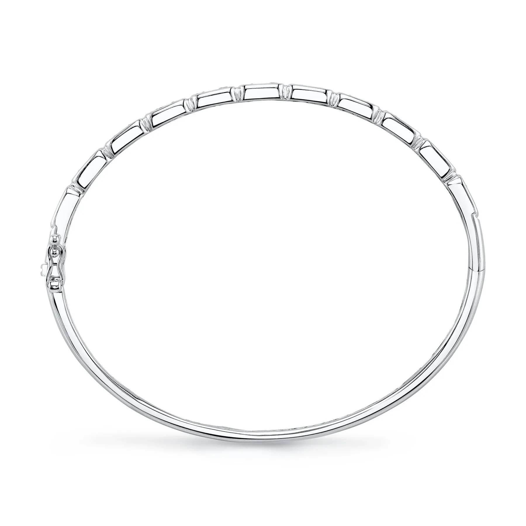 0.65ctw Diamond Baguette Bangle - Image 2