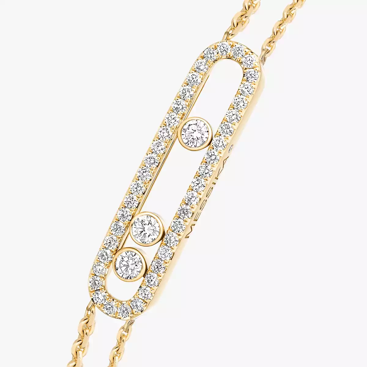 0.66ctw Yellow Gold Diamond Pavé Bracelet - Image 2