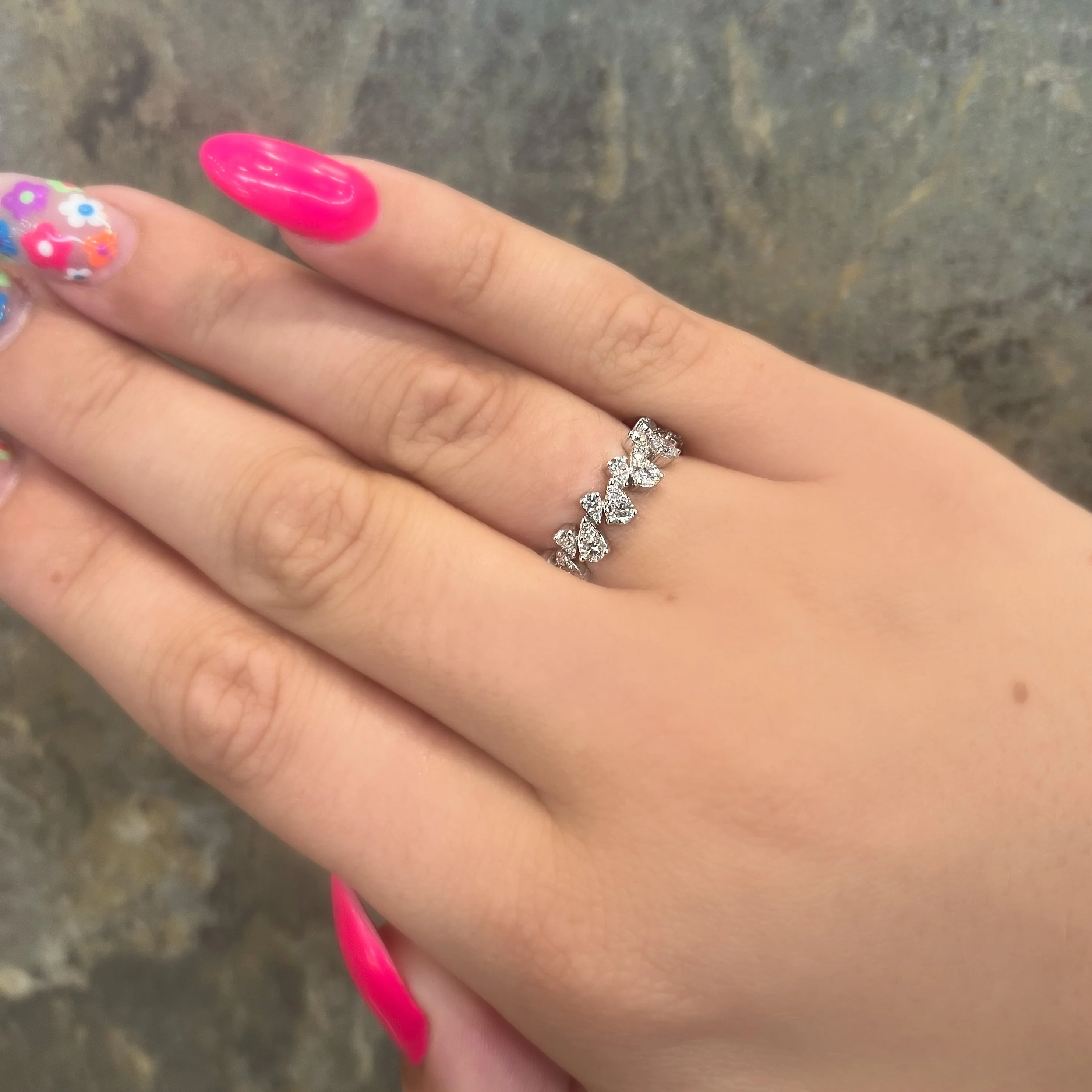 Diamond 2-Row Fashion Ring - Image 4