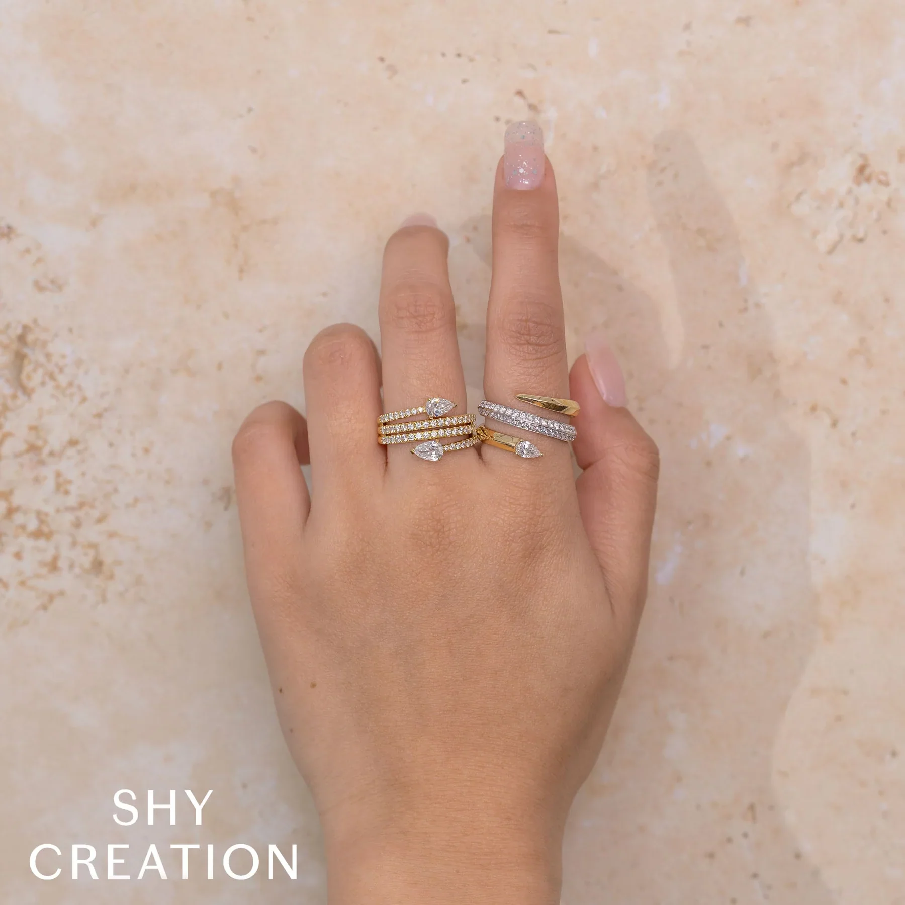0.69ctw Diamond Pear Ring - Image 2