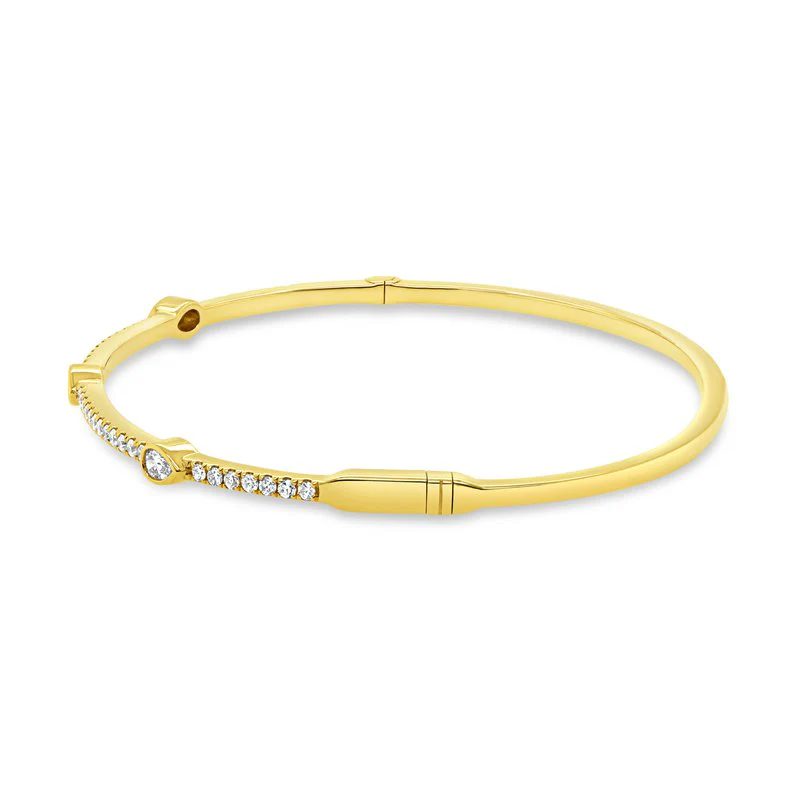 0.70ctw Diamond Bangle Bracelet - Image 2
