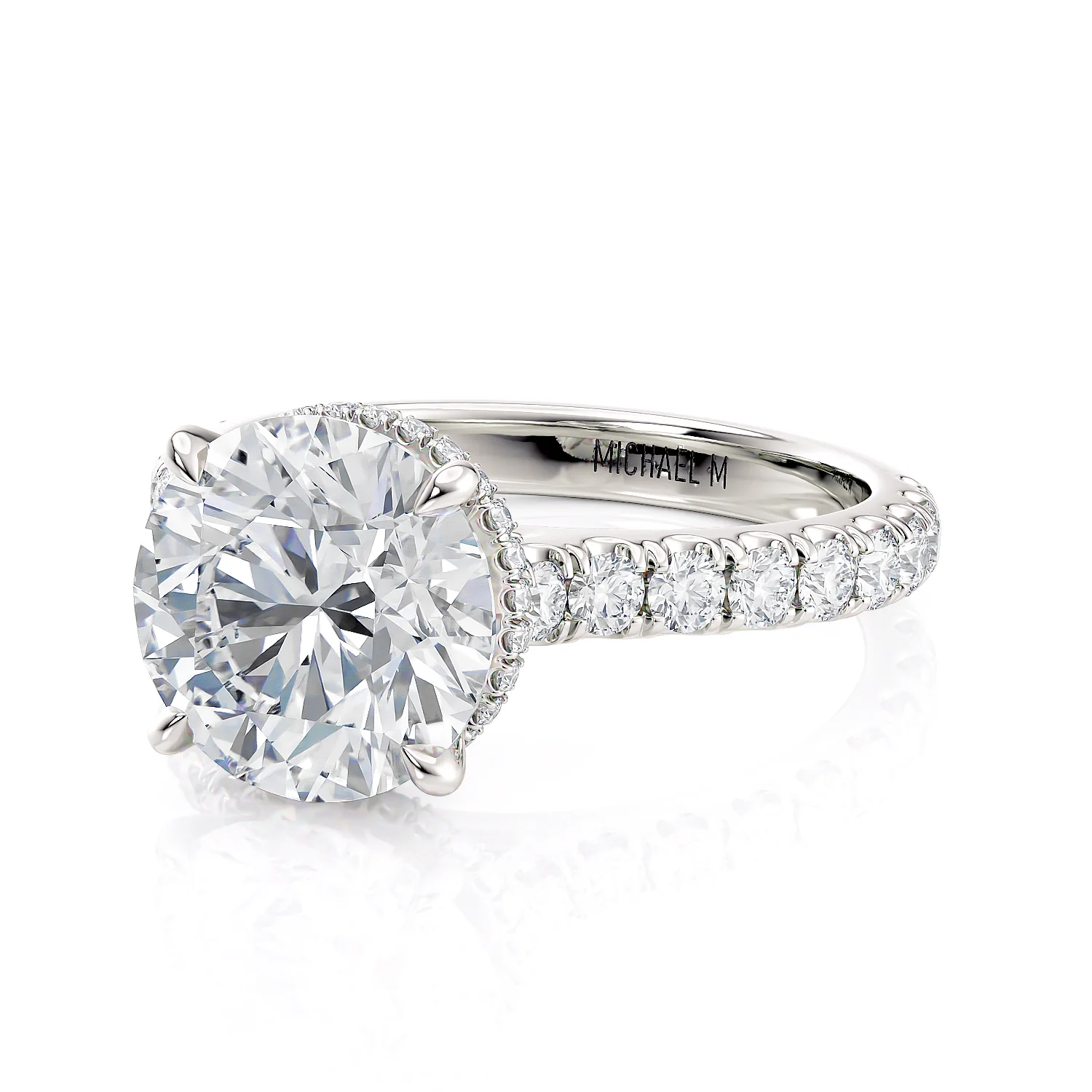 0.73ctw Diamond Halo Engagement Ring - Image 2