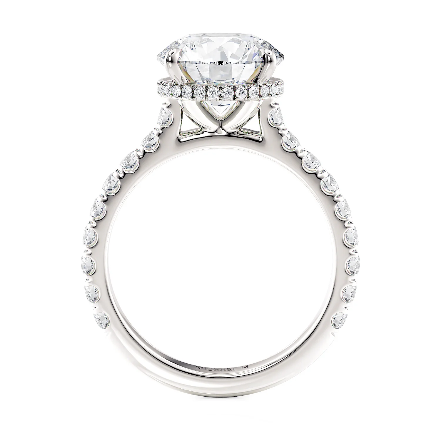 0.73ctw Diamond Halo Engagement Ring - Image 3
