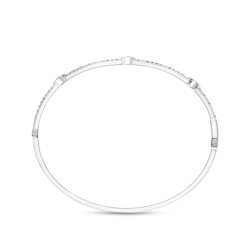 0.74ctw Diamond Bangle Bracelet - Image 2