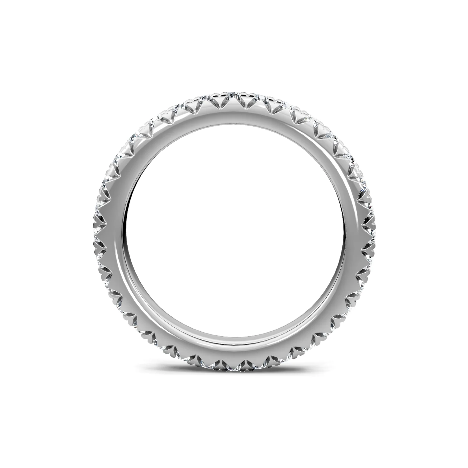 0.75ctw Round Diamond Fishtail Eternity Band - Image 3