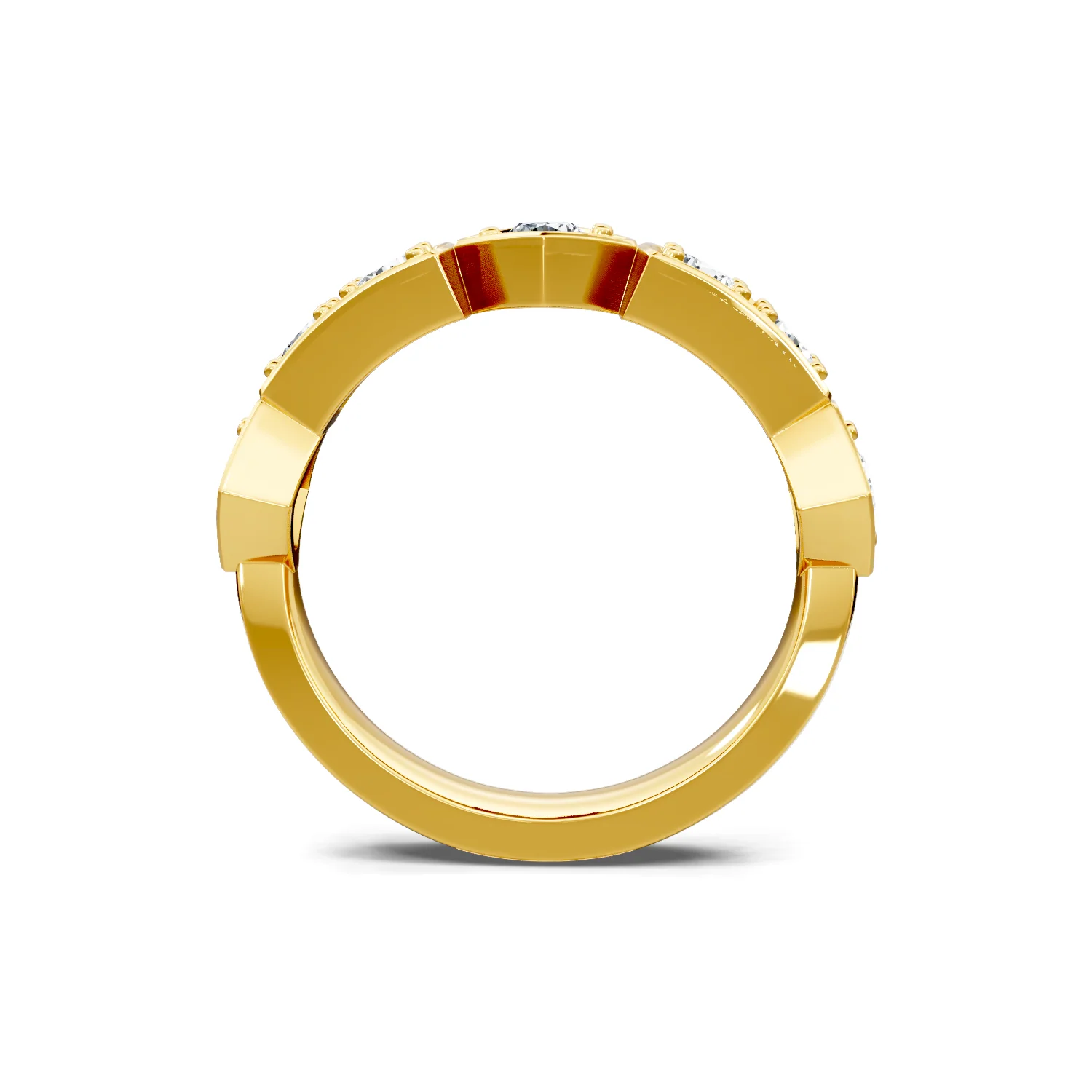 0.75ctw Round Diamond Pave Milgrain Band - Image 3
