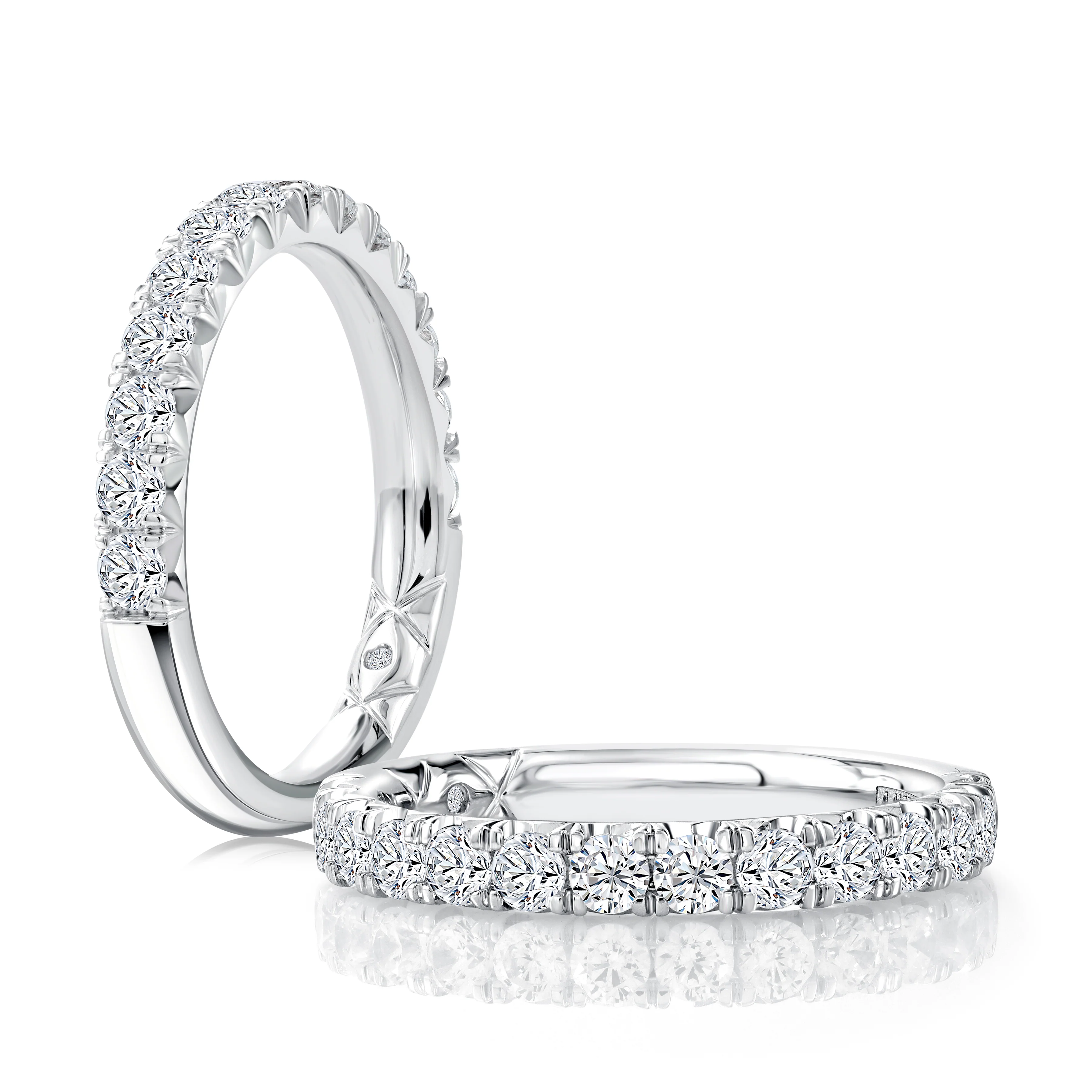 0.76ctw Halfway Heritage Pave Diamond Band - Image 3