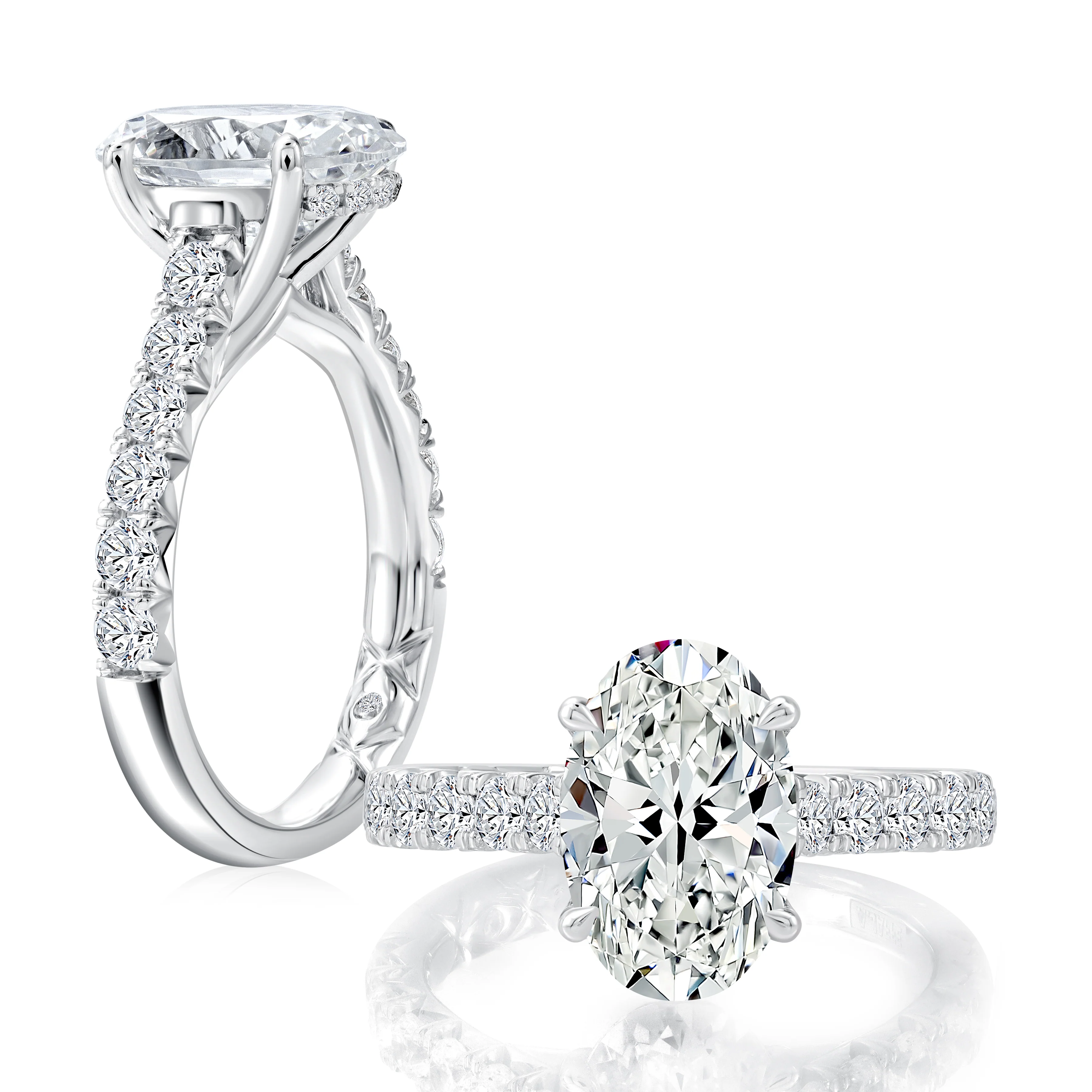 0.78ctw Oval Center Engagement Ring - Image 2