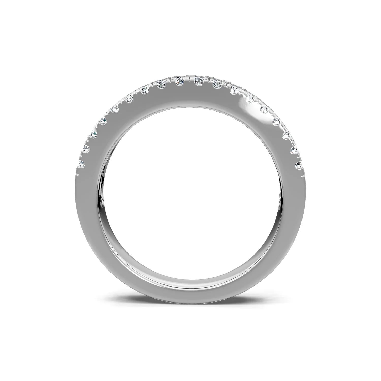 0.80ctw 3-Row Diamond Pave Band - Image 3