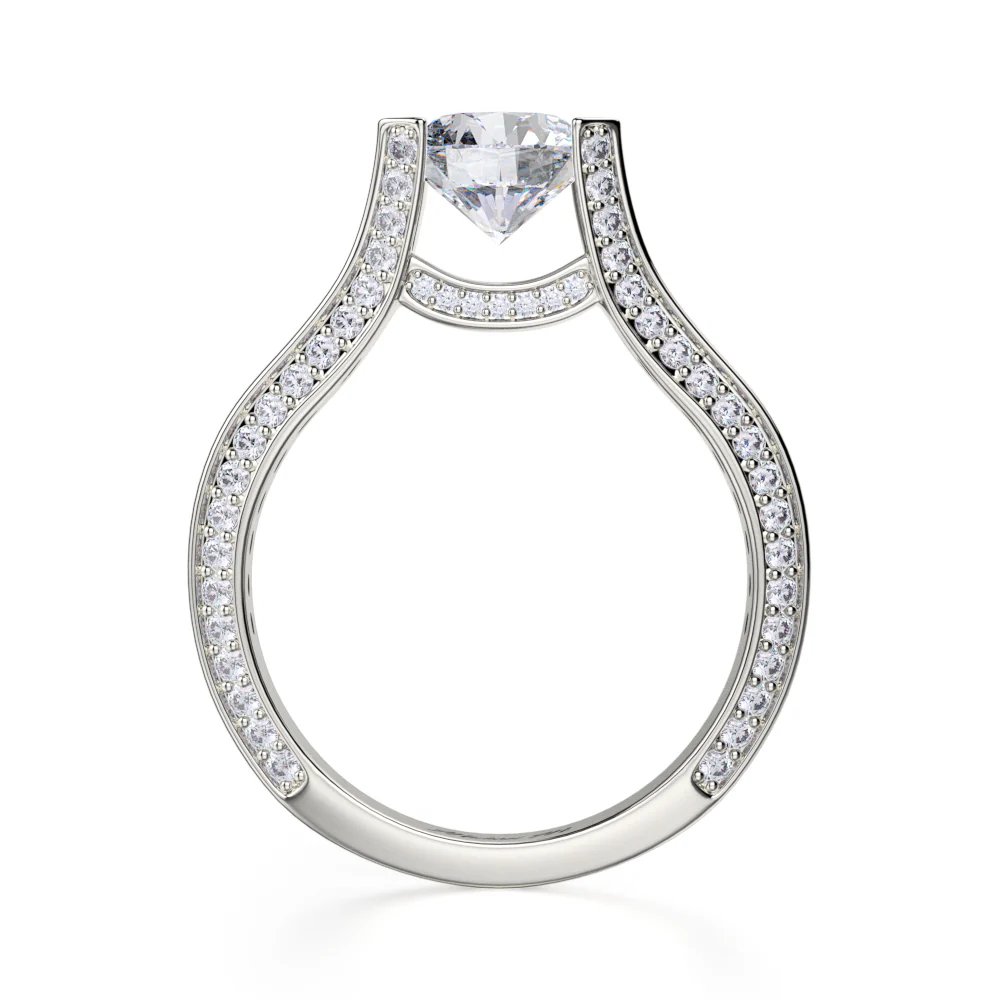 0.80ctw Round Diamond Engagement Ring - Image 2