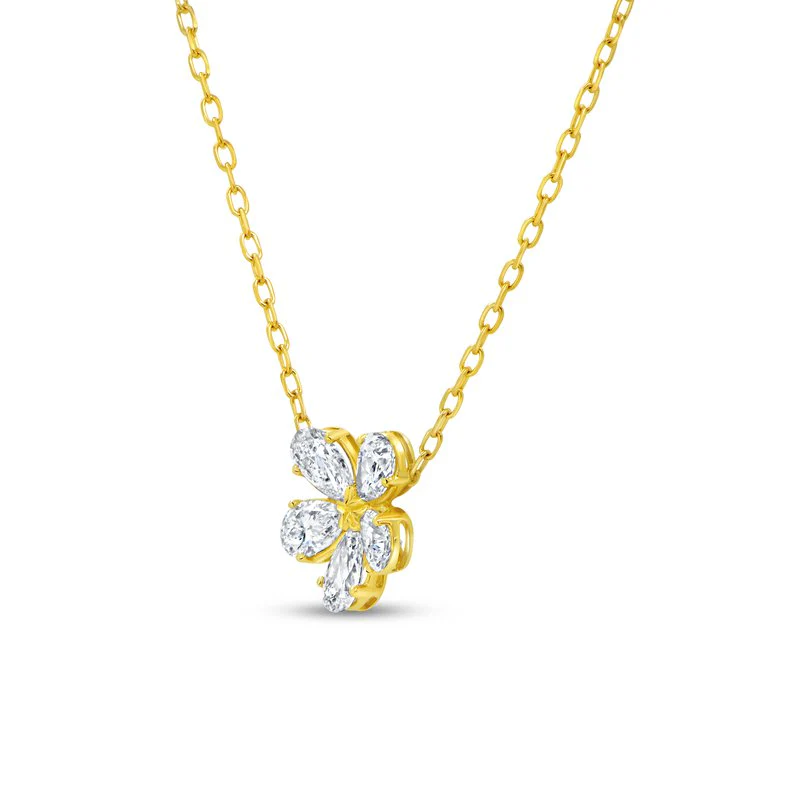 0.83ctw Diamond Floral Necklace - Image 2