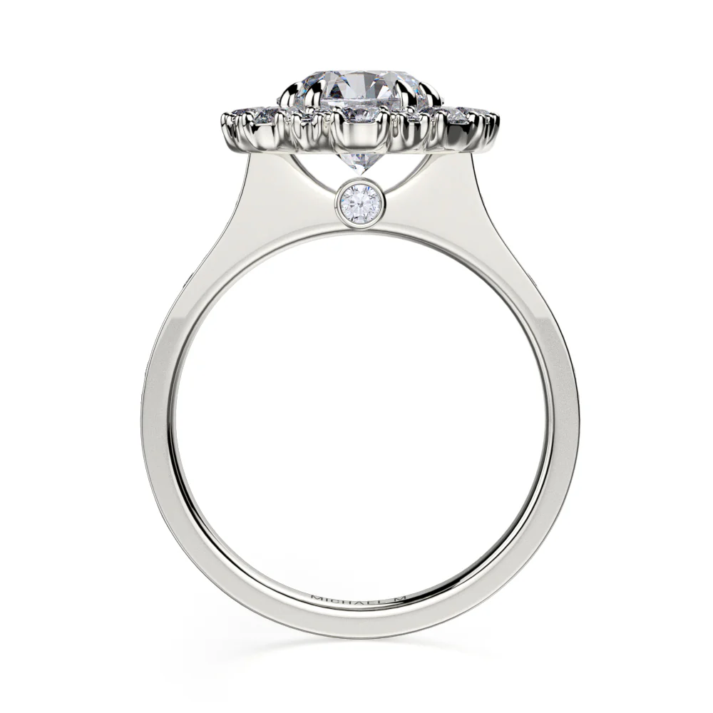 0.92ctw Diamond Halo Engagement Ring - Image 2