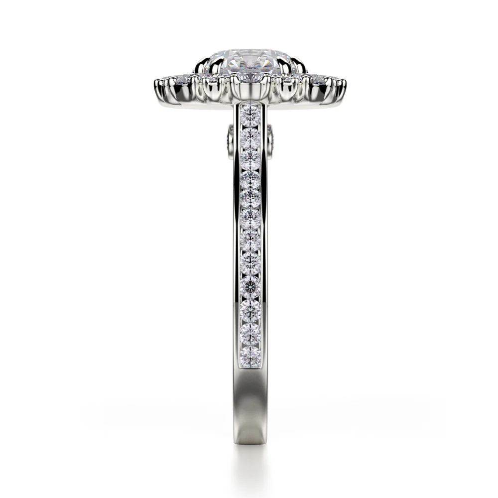 0.92ctw Diamond Halo Engagement Ring - Image 3