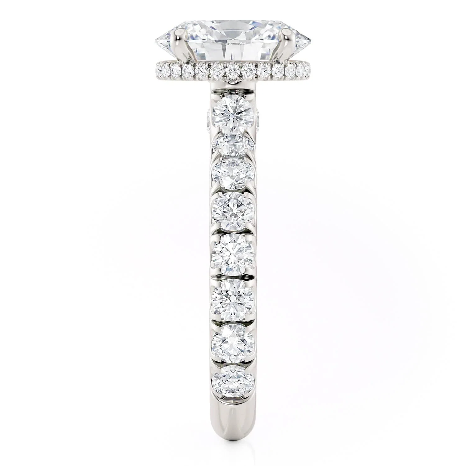 0.94ctw Oval Diamond Engagement Ring - Image 3