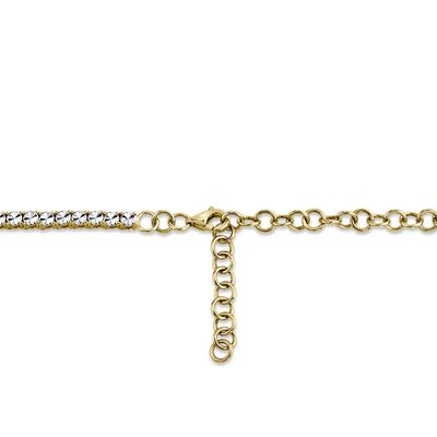0.95ctw Diamond Tennis Necklace - Image 2