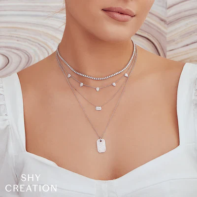 0.95ctw Diamond Tennis Necklace - Image 3