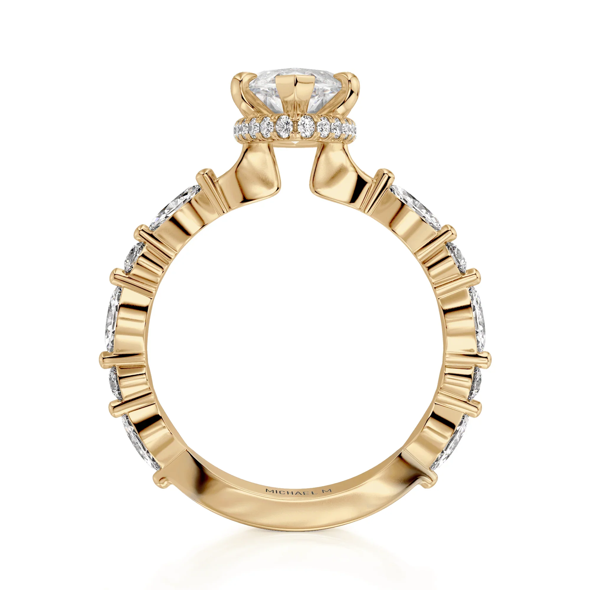0.65ctw Diamond Marquise Engagement Ring - Image 2