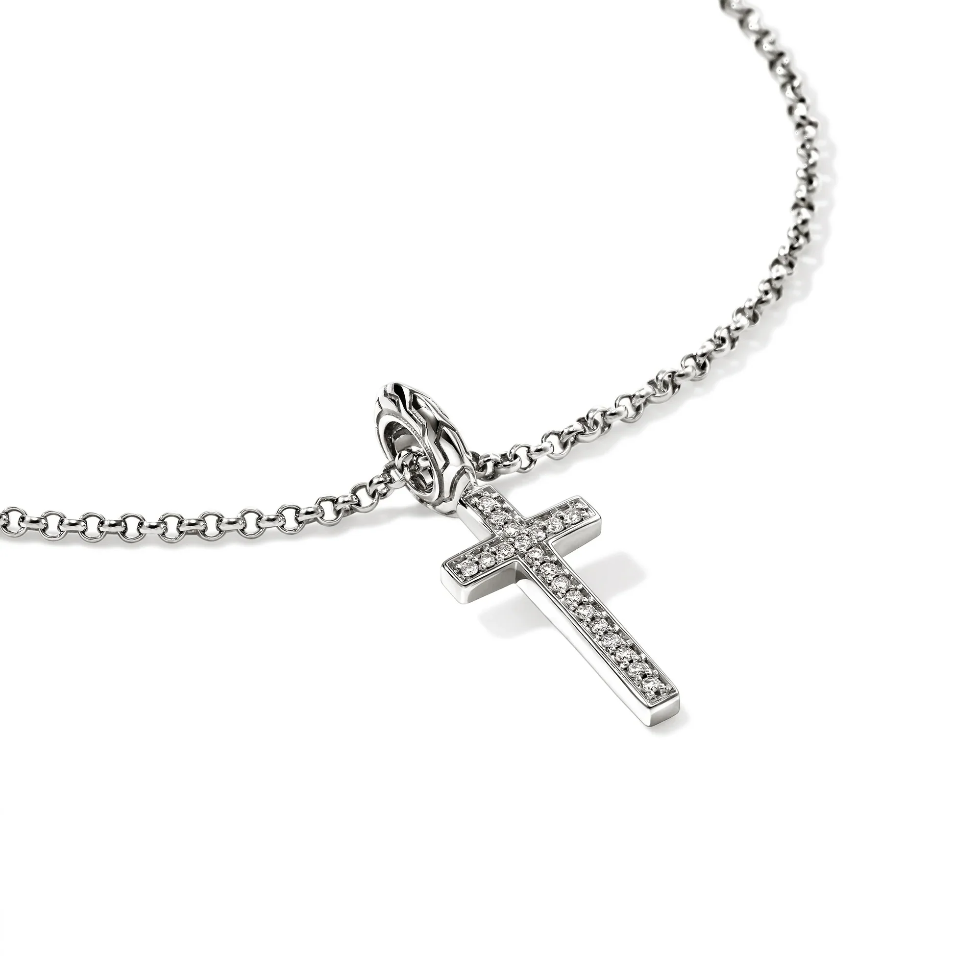 0.08ctw Diamond Cross Pendant Necklace - Image 3