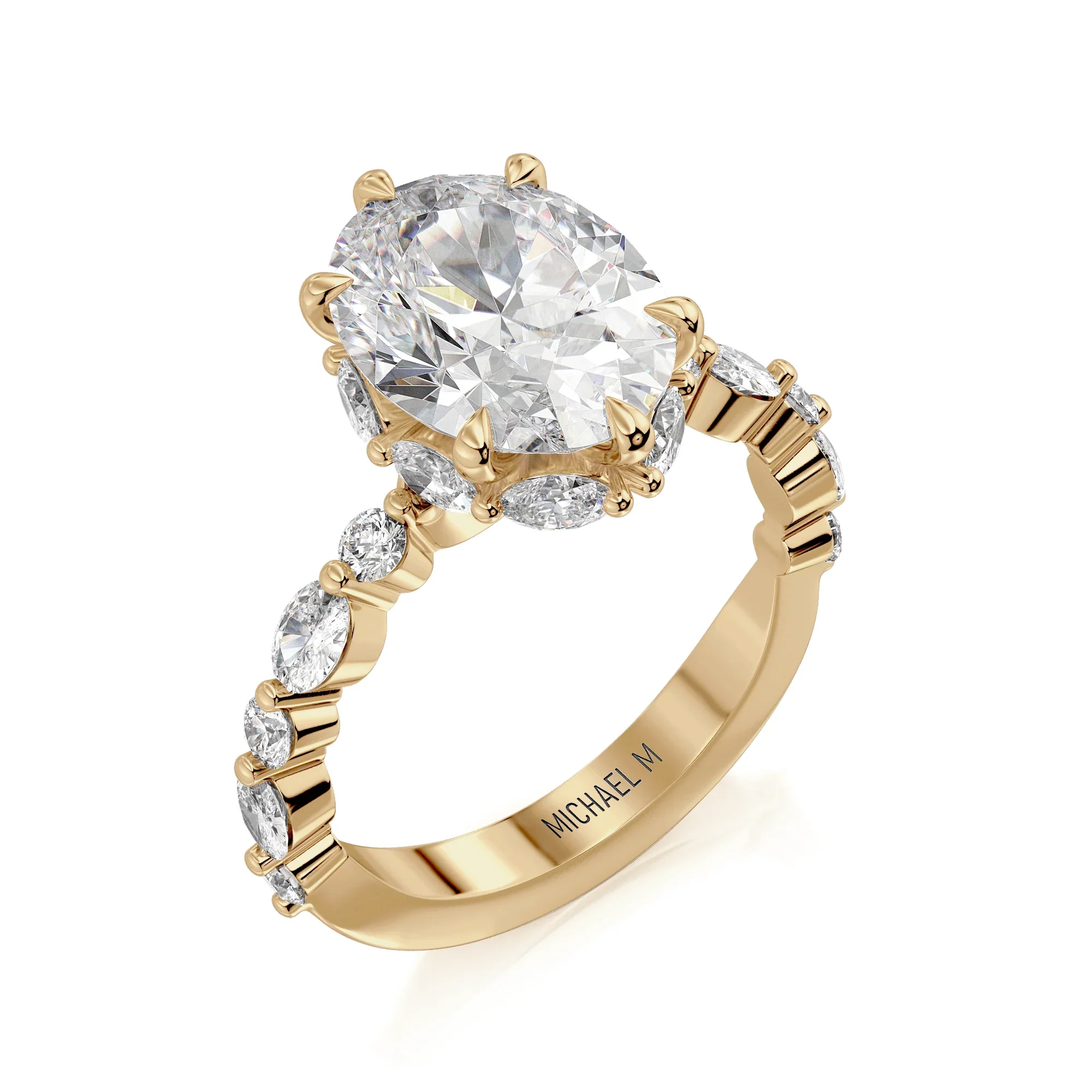 1.00ctw Diamond Oval Engagement Ring - Image 3